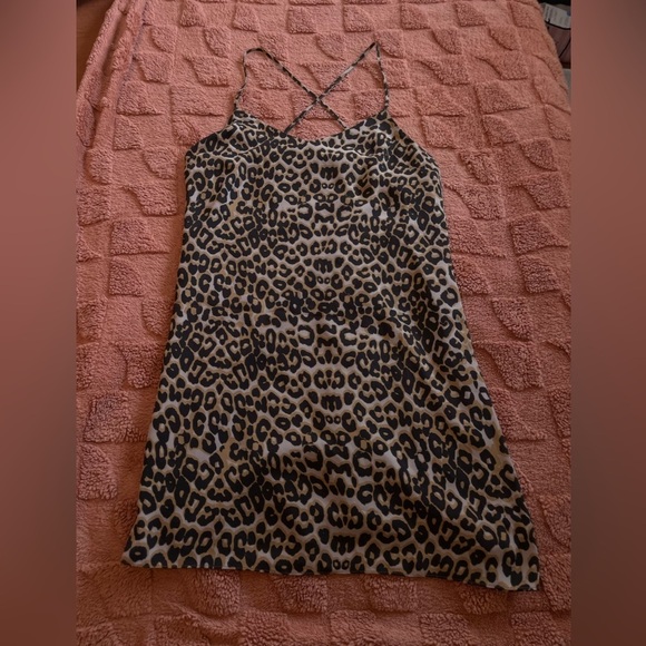 Rebecca Minkhoff Sam Slip Dress Leopard Print Size 8 - Picture 2 of 9